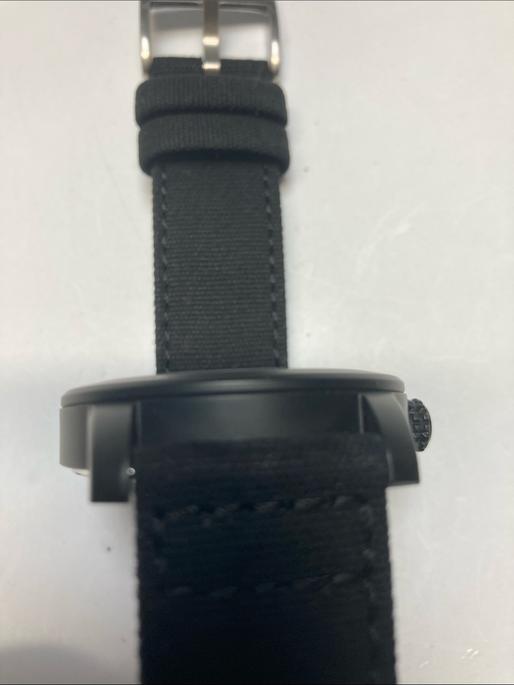 Citizen E101-S064783, eco drive, Blacked out Dial, Black Barton Canvas Strap - Picture 8 of 15